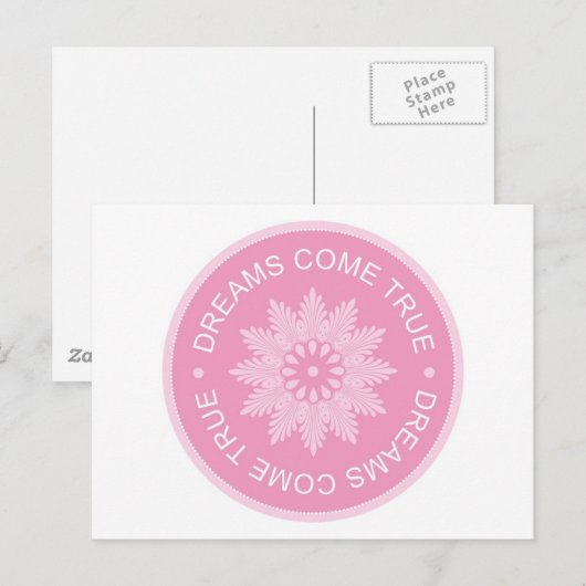 Inspirerend 3 woord citaten ~dromen komen uit~ briefkaart (Voorkant / Achterkant)