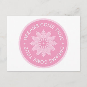 Inspirerend 3 woord citaten ~dromen komen uit~ briefkaart