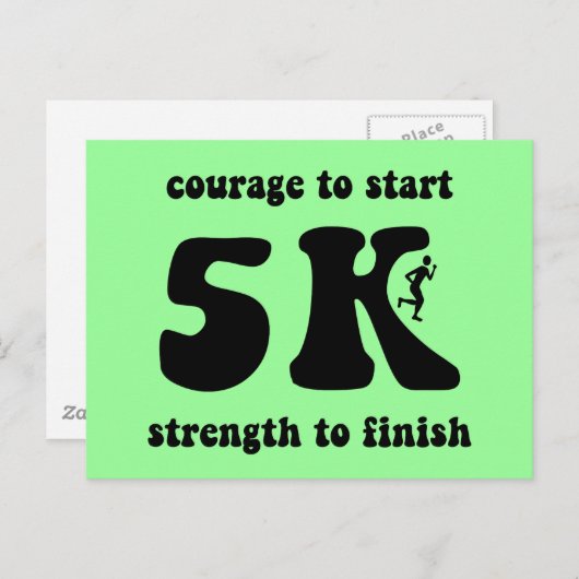 Inspirerend 5K Briefkaart (Voorkant / Achterkant)