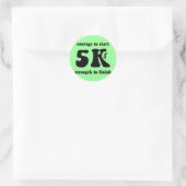 Inspirerend 5K Ronde Sticker (Tas)