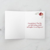 Inspirerend 70e verjaardag Floral Foto Kaart (Binnen)