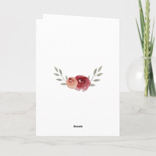 Inspirerend 80ste verjaardag Bloemenfoto Kaart (Achterkant)