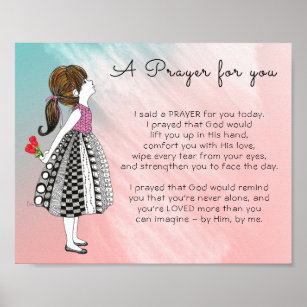 Inspirerend A gebed voor U Poster
