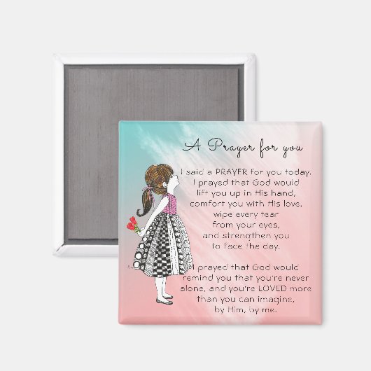 Inspirerend A gebed voor U Poster Magnet (Voorkant / Achterkant)