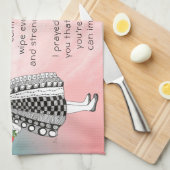 Inspirerend A gebed voor U Poster Theedoek (Quarter Fold)