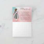 Inspirerend A gebed voor U Wenskaart Bedankkaart (Binnen)