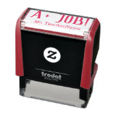 Inspirerend "A+ JOB!" Commendement Rubber Stamp Zelfinktende Stempel (Product)