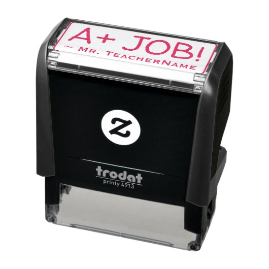 Inspirerend "A+ JOB!" Rubberstempel sorteren Zelfinktende Stempel (Product)