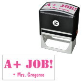 Inspirerend "A+ JOB!" Rubberstempel Zelfinktende Stempel (In situ)