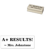 Inspirerend "A+ RESULTATEN!" + Aangepaste leraarsn Rubberstempel (Gestempeld)