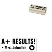 Inspirerend "A+ RESULTATEN!" Rubberstempel (Gestempeld)
