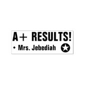 Inspirerend "A+ RESULTATEN!" Rubberstempel (Afrduk)