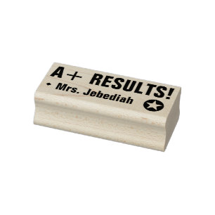 Inspirerend "A+ RESULTATEN!" Rubberstempel