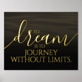 Inspirerend aan droom is aan reis ... folie afdrukken (Voorkant)