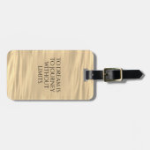 Inspirerend aan droom is naar reis ... bagagelabel (Voorkant horizontaal)