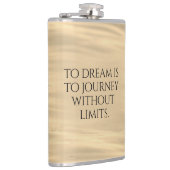 Inspirerend aan droom is naar reis ... heupfles (Rechts)