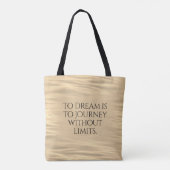 Inspirerend aan droom is naar reis ... tote bag (Achterkant)