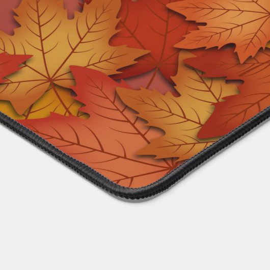 Inspirerend aangepaste tekst val bladeren bureaumat (Hoek)