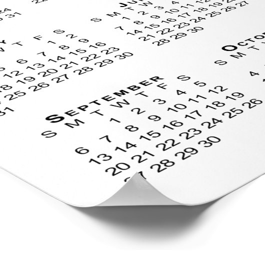 Inspirerend Aangepaste Tijger Foto 2026 Kalender Poster (Hoek)