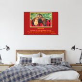 Inspirerend aanhalingstekens voor dieren 6 canvas afdruk (Insitu (Slaapkamer))