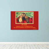 Inspirerend aanhalingstekens voor dieren 6 canvas afdruk (Insitu (Houten vloer))