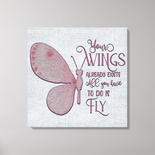 Inspirerend aanmoediging/citaten canvas afdruk (Voorkant)