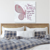 Inspirerend aanmoediging/citaten canvas afdruk (Insitu (Slaapkamer))