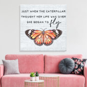 Inspirerend aanmoediging/citaten canvas afdruk (Insitu (Woonkamer))