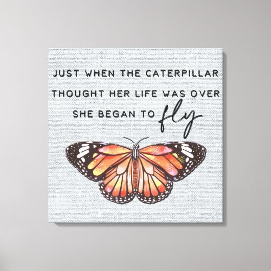 Inspirerend aanmoediging/citaten canvas afdruk (Voorkant)