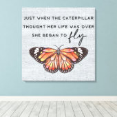 Inspirerend aanmoediging/citaten canvas afdruk (Insitu (Houten vloer))