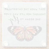 Inspirerend aanmoediging/citaten glazen onderzetter (Achterkant)