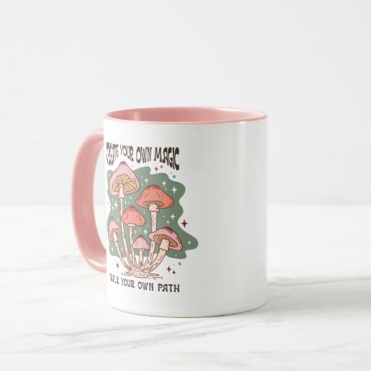 Inspirerend aanmoediging Creëer eigen magisch gesc Mok (Voorkant links)