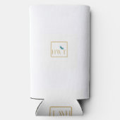 Inspirerend aanmoediging en ondersteuning seltzer blikjeskoeler (Achterkant)