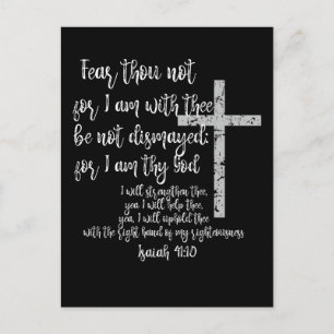 Inspirerend aanmoediging; Isaiah 41 Bijbelversie Briefkaart