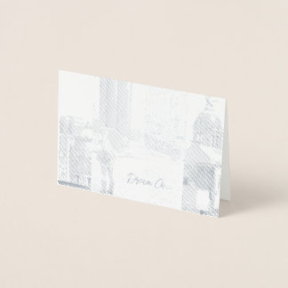 Inspirerend aanmoediging "Volg uw dromen" Folie Kaarten