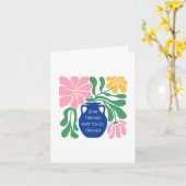 Inspirerend aanmoediging Wenskaart Floral Kaart (Gele Bloem)