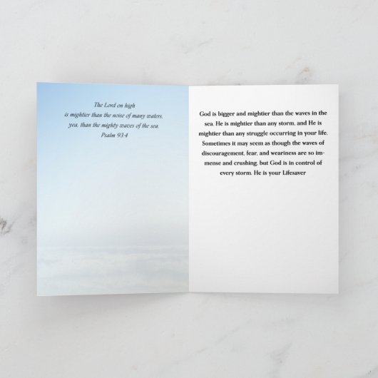 Inspirerend aanmoediging Wenskaart Kaart (Binnen)