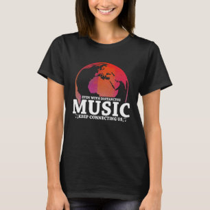 Inspirerend aansluitingen van muziekkunstwerken t-shirt