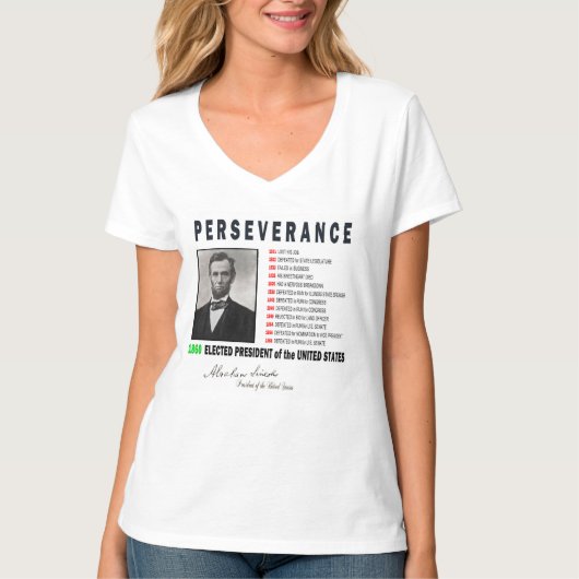 INSPIREREND ABRAHAM LINCOLN T-SHIRT (Voorkant)