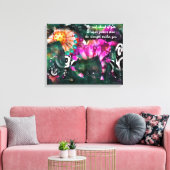 Inspirerend Abstract Paard Bloemen Canvas Afdruk (Insitu (Woonkamer))