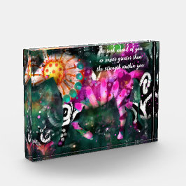 Inspirerend Abstract Paard Bloemen Fotoblokken