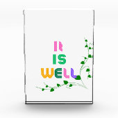 Inspirerend acrylblok fotoblokken (Voorkant)