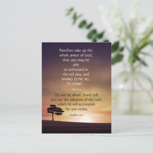 Inspirerend activeringsbijbelscripts briefkaart (Staand voorkant)