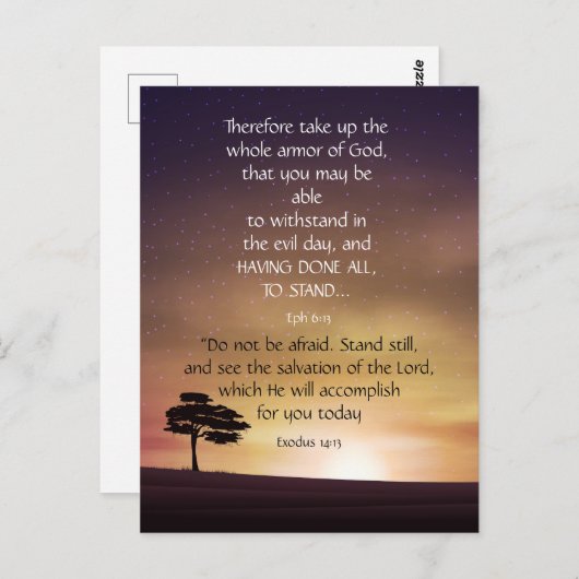 Inspirerend activeringsbijbelscripts briefkaart (Voorkant / Achterkant)