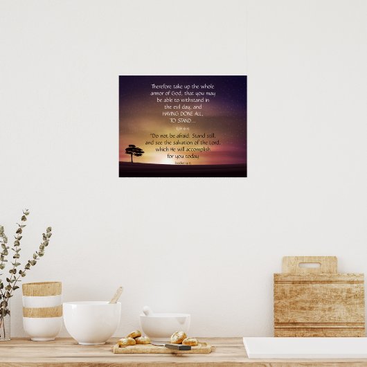 Inspirerend activeringsbijbelscripts poster (Keuken)