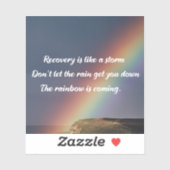 Inspirerend Addication Recovery Sobriety Rainbow Sticker (Vel)