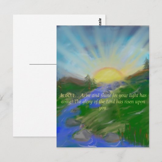 Inspirerend afbeelding briefkaart (Voorkant / Achterkant)