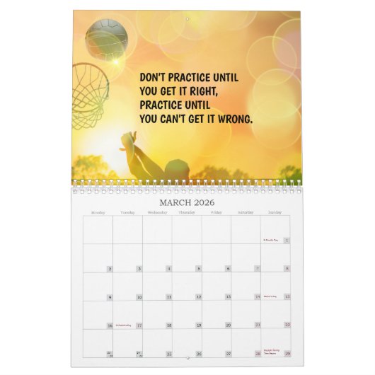 Inspirerend Afbeeldingen en Citaten Netball 2023 Kalender (Mar 2026)