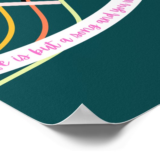 Inspirerend afdruk, Poster-papier (steen) Poster (Hoek)