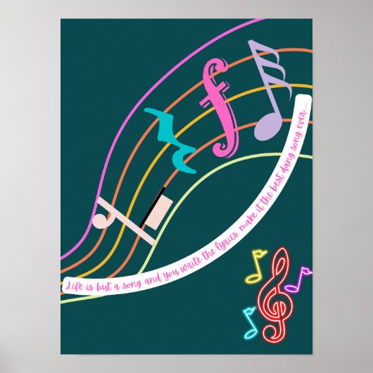 Inspirerend afdruk, Poster-papier (steen) Poster (Voorkant)